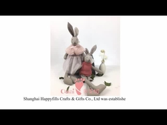 Brinquedo 100% macio do luxuoso do algodão 23cm Grey Bear Toy Earth Friendly macio orgânico