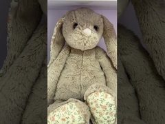 Sapatos confortáveis ​​de pelúcia para bebê 9 cm infantil coelho branco quente